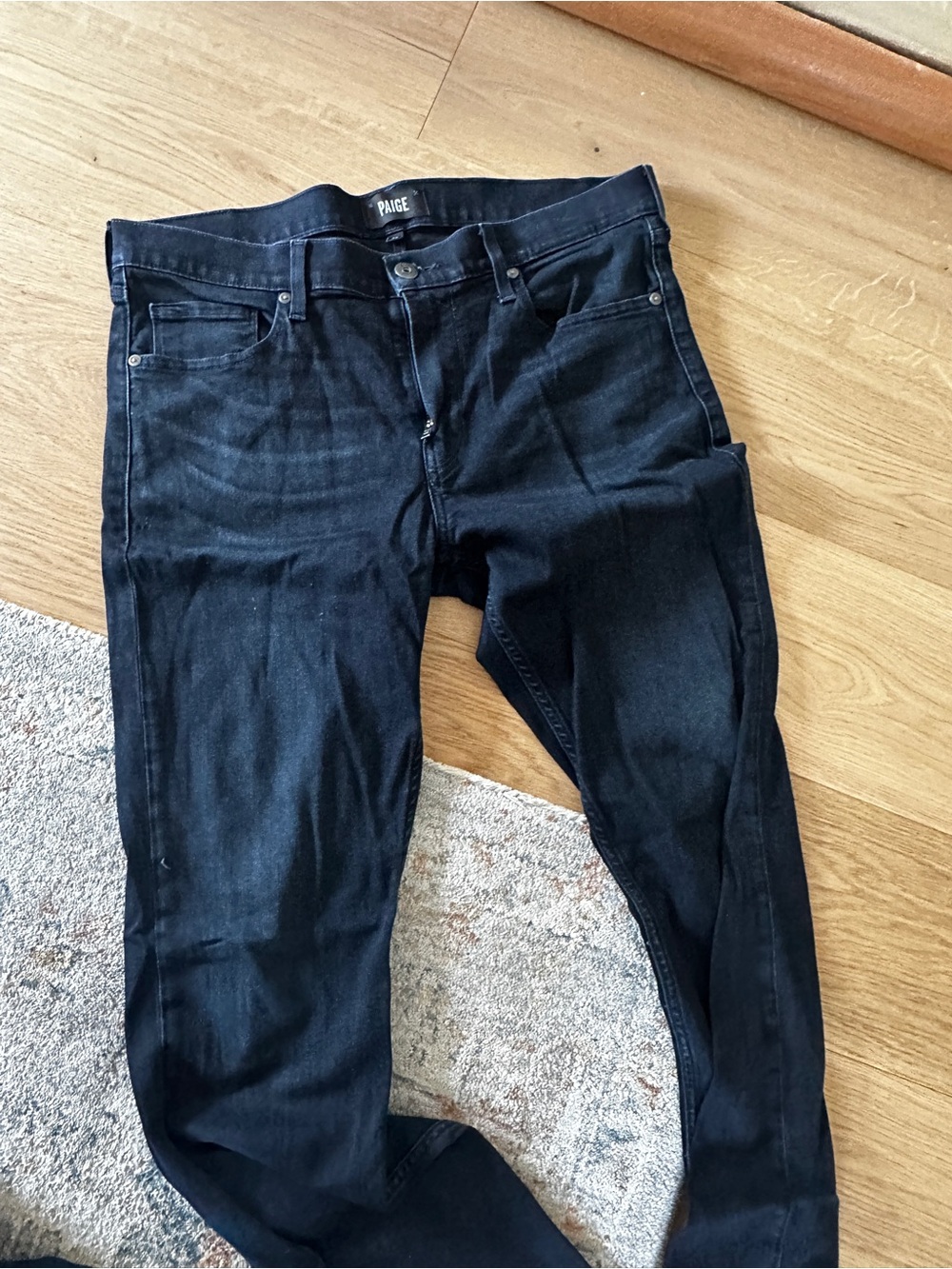 PAIGE Men's Slim Jeans in Deep Indigo Black